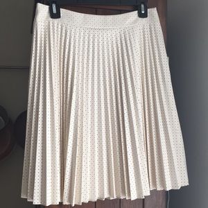 Faux-leather A-line skirt!